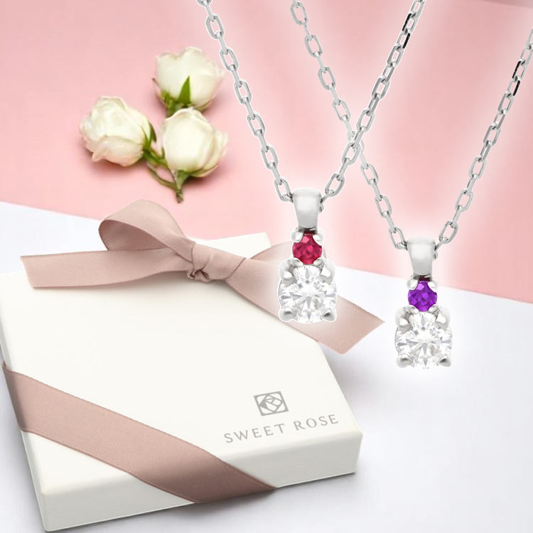 Sweet Rose レディース シルバーネックレス SSN006