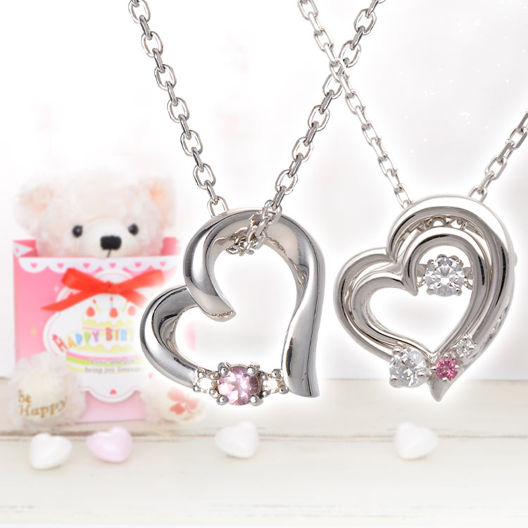 ハッピーテディベア レディース シルバーネックレス HTB-04-H