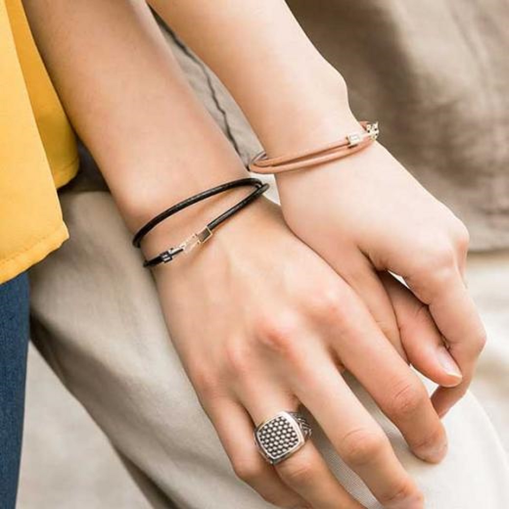 TAPIRUS レザーペアブレスレット TA186-BIRTH-P