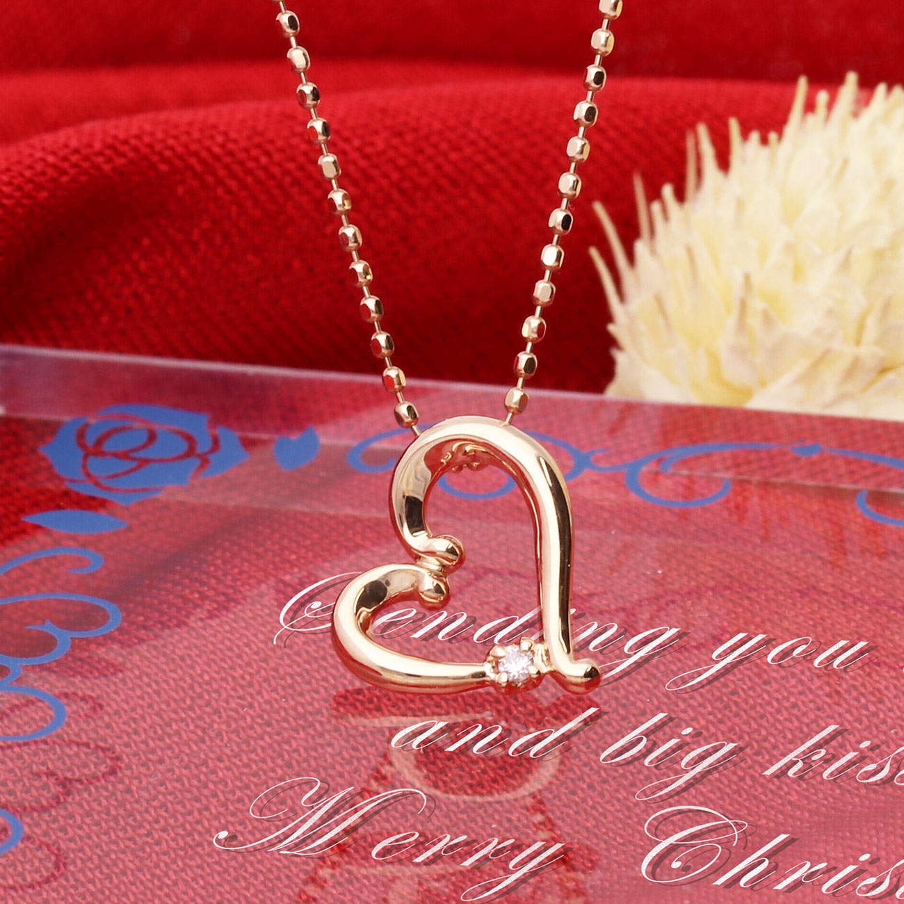 LA PUREZZA Lab Grown Diamond レディース ピンクダイヤモンドネックレス LAG501