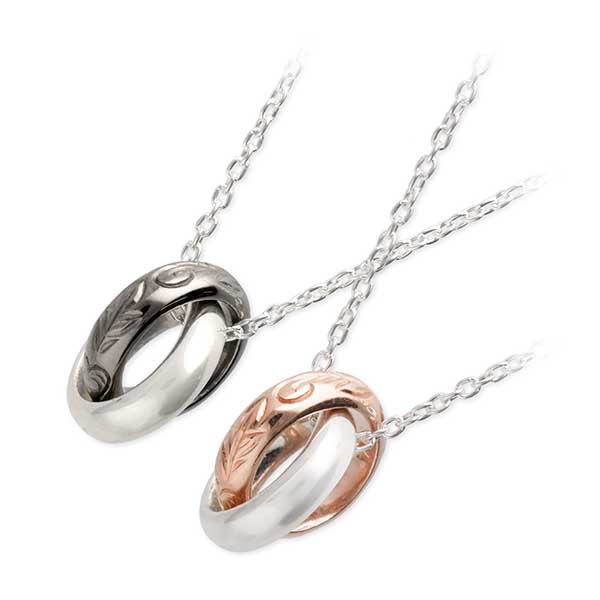 LION HEART シルバーペアネックレス