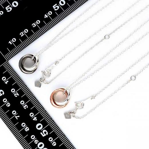 シルバーペアネックレス