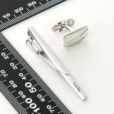 ブラスカフス&タイピンセット