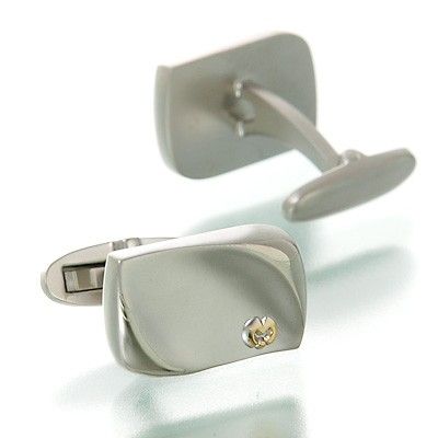 ブラスカフス&タイピンセット