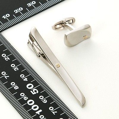 ブラスカフス&タイピンセット