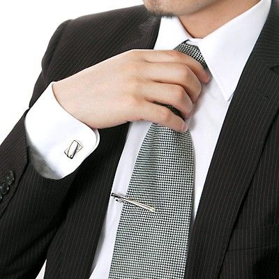 ブラスカフス&タイピンセット