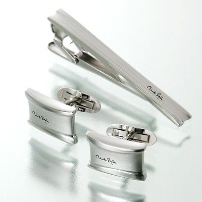ブラスカフス&タイピンセット
