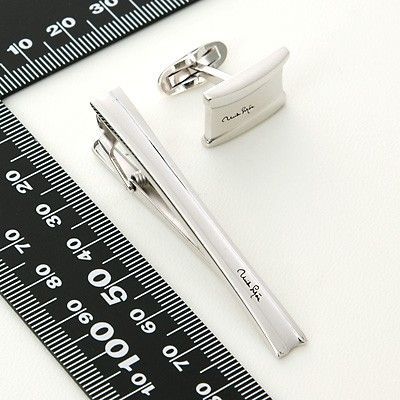 ブラスカフス&タイピンセット