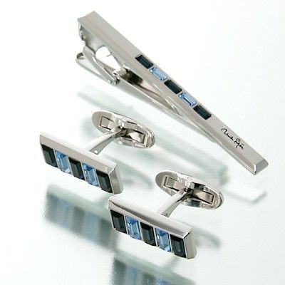 ブラスカフス&タイピンセット