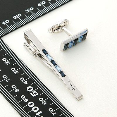 ブラスカフス&タイピンセット