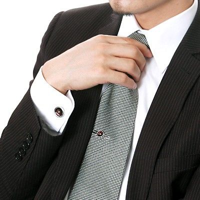 ブラスカフス&タイピンセット