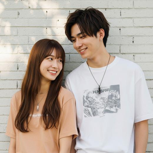 ペアステンレスネックレス