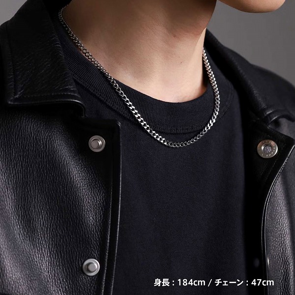 ステンレスチェーンネックレス
