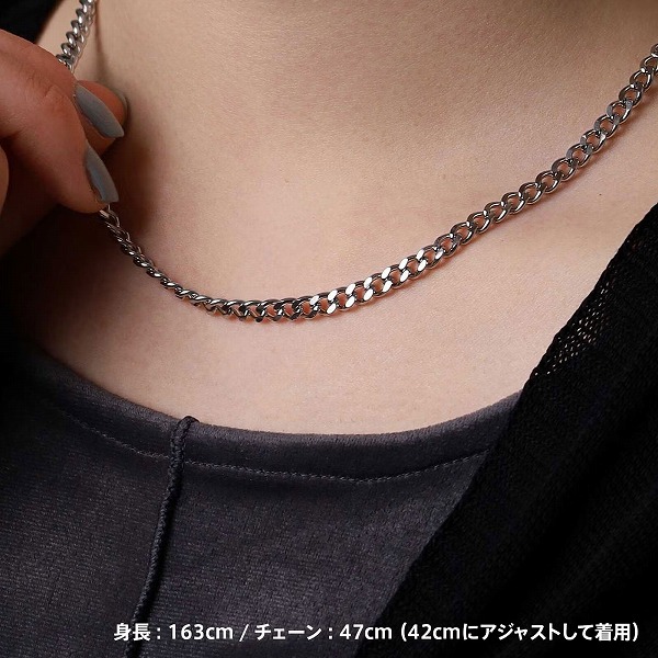 ステンレスチェーンネックレス