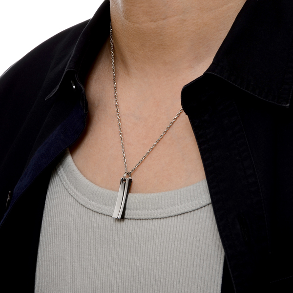 ペアステンレスネックレス