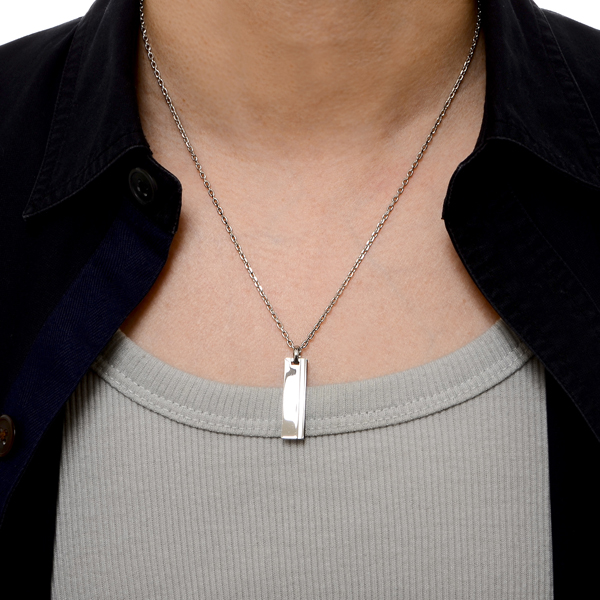 ペアステンレスネックレス