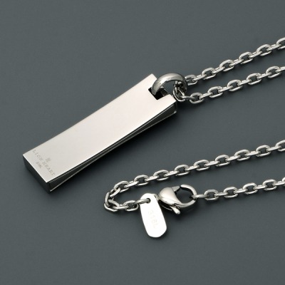 ペアステンレスネックレス