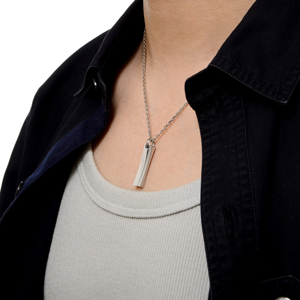 ペアステンレスネックレス
