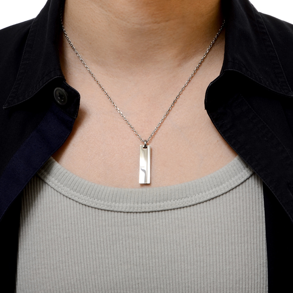 ペアステンレスネックレス