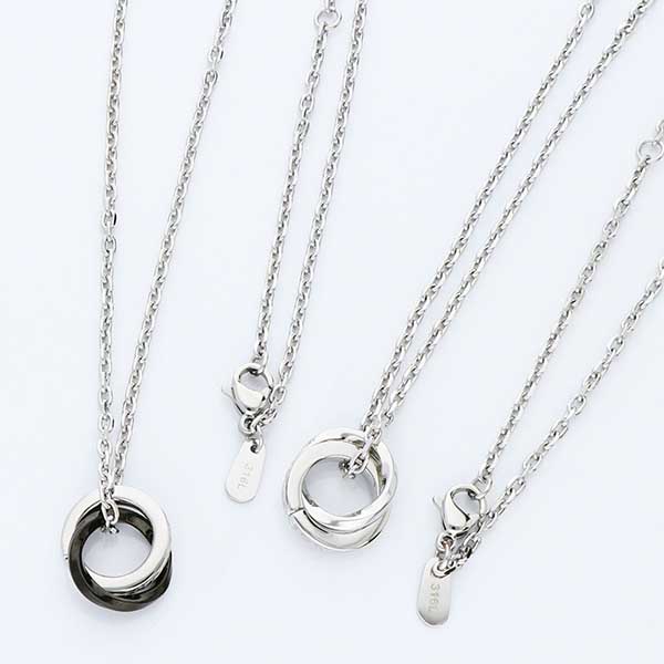 ステンレスペアネックレス