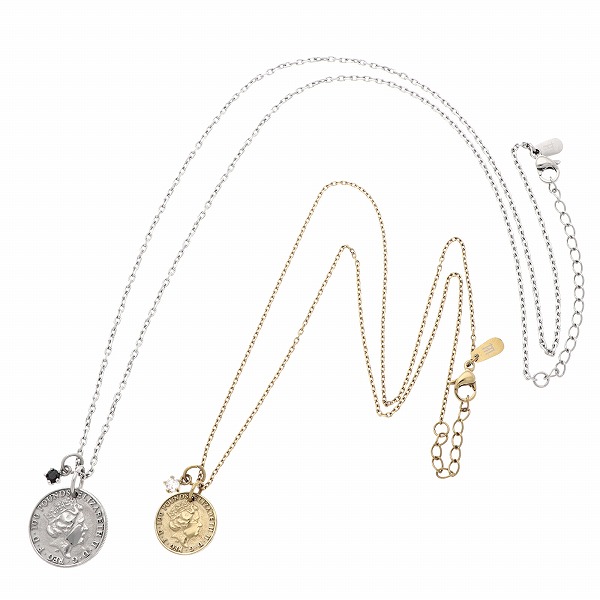 ステンレスペアネックレス