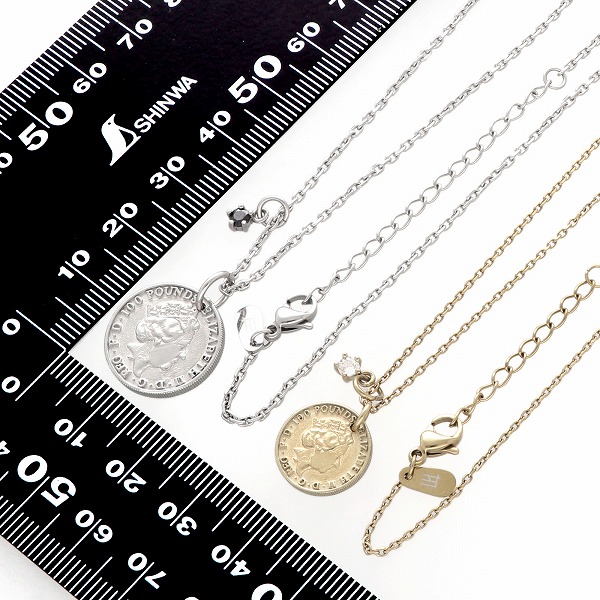 ステンレスペアネックレス