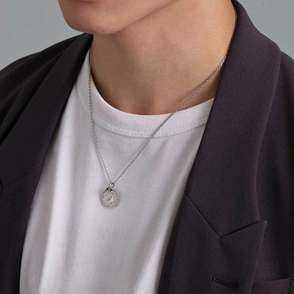 ステンレスペアネックレス