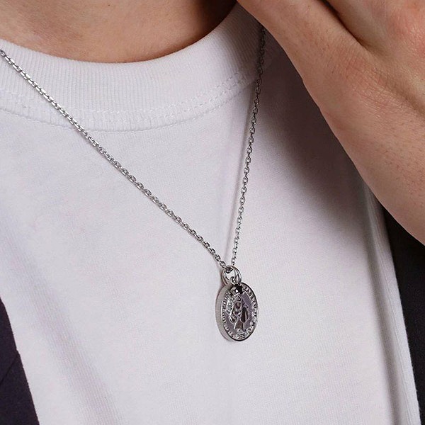 ステンレスペアネックレス