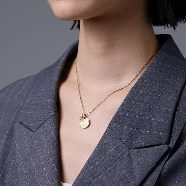 ステンレスペアネックレス