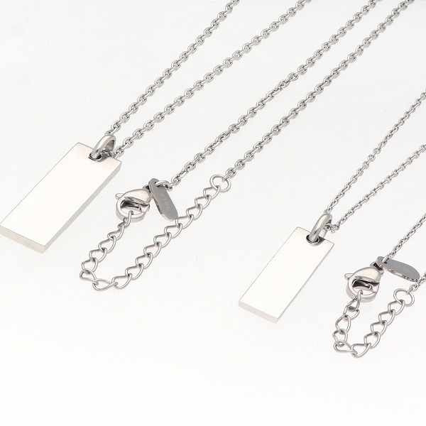 ステンレスペアネックレス