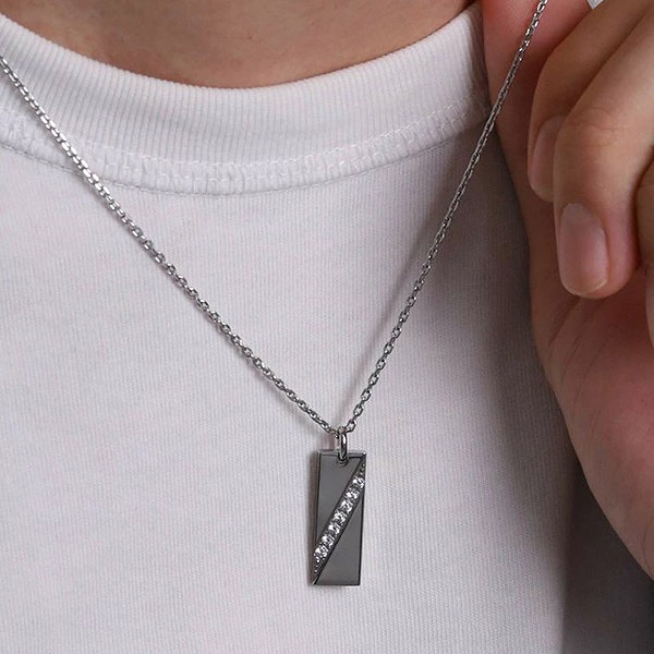 ステンレスペアネックレス