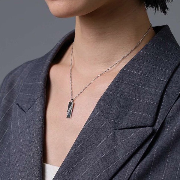 ステンレスペアネックレス