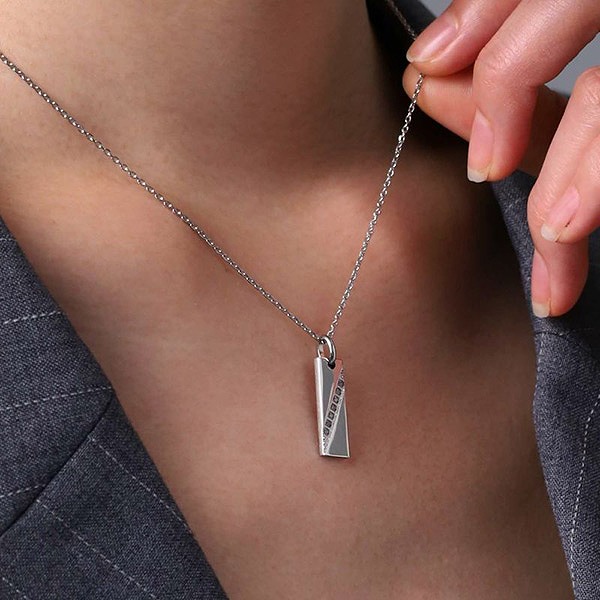 ステンレスペアネックレス