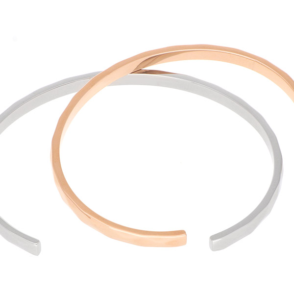 ステンレスペアバングル