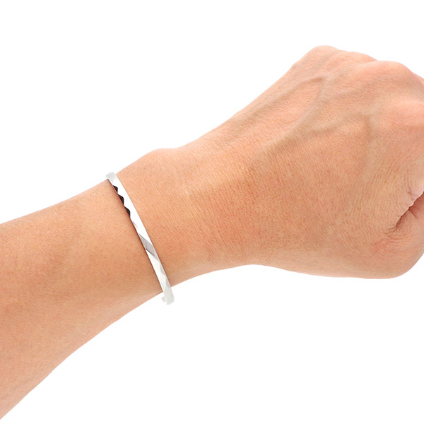 ステンレスペアバングル