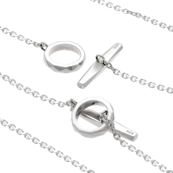 シルバーチェーンペアブレスレット