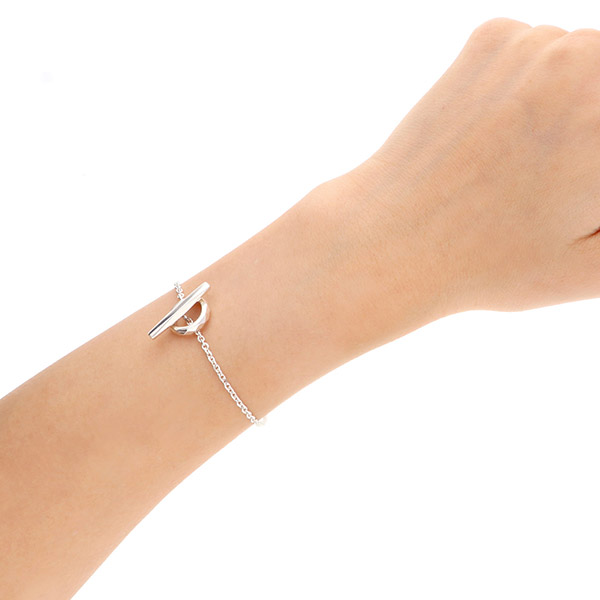 シルバーチェーンペアブレスレット