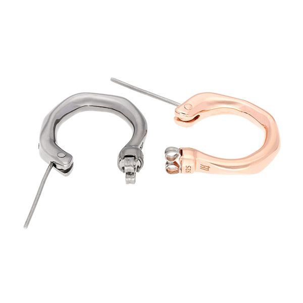 シルバーペアピアス