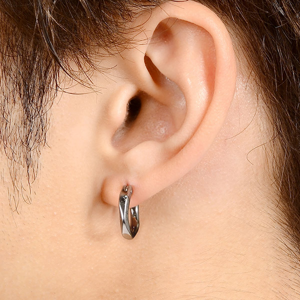 シルバーペアピアス