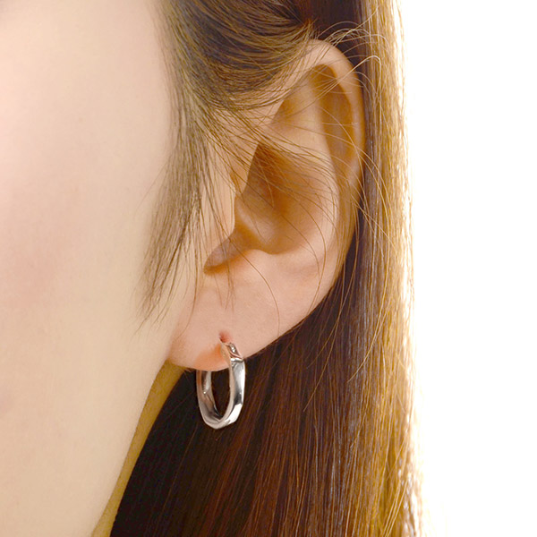 シルバーペアピアス