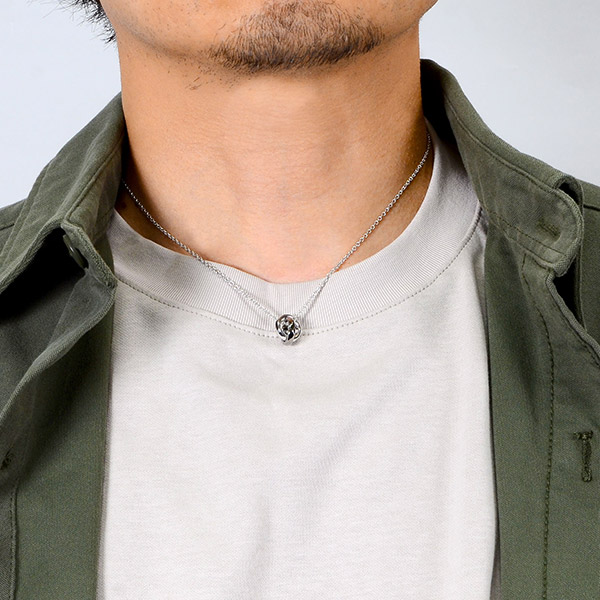 シルバーペアネックレス