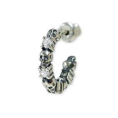 M'S COLLECTION シルバーフープピアス(片耳用)