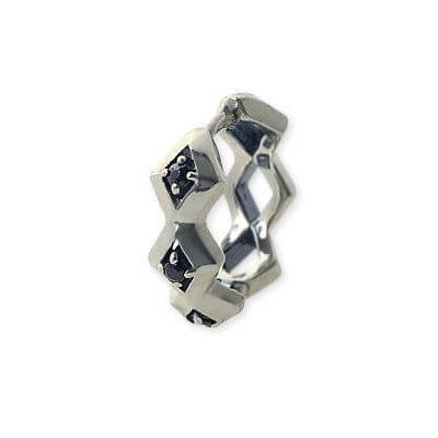 M'S COLLECTION シルバーフープピアス(片耳用)