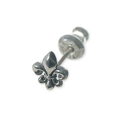 M'S COLLECTION シルバースタッドピアス(片耳用)