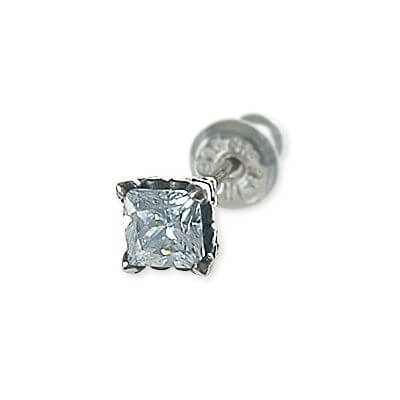 M'S COLLECTION シルバースタッドピアス(片耳用)