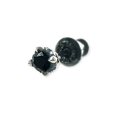 M'S COLLECTION シルバースタッドピアス(片耳用)