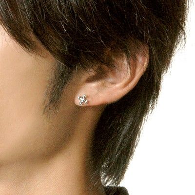 シルバースタッドピアス(片耳用)