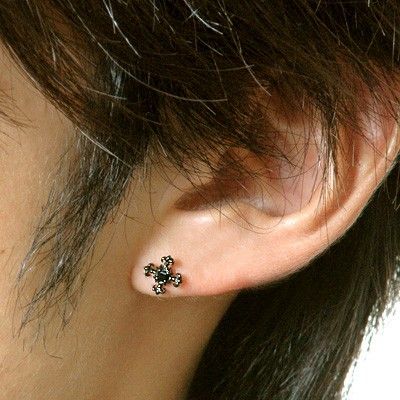 シルバースタッドピアス(片耳用)