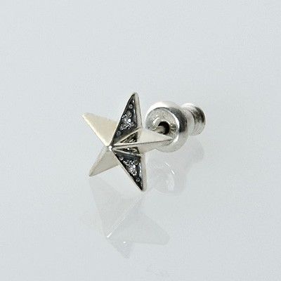シルバースタッドピアス(片耳用)