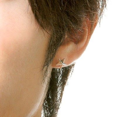 シルバースタッドピアス(片耳用)